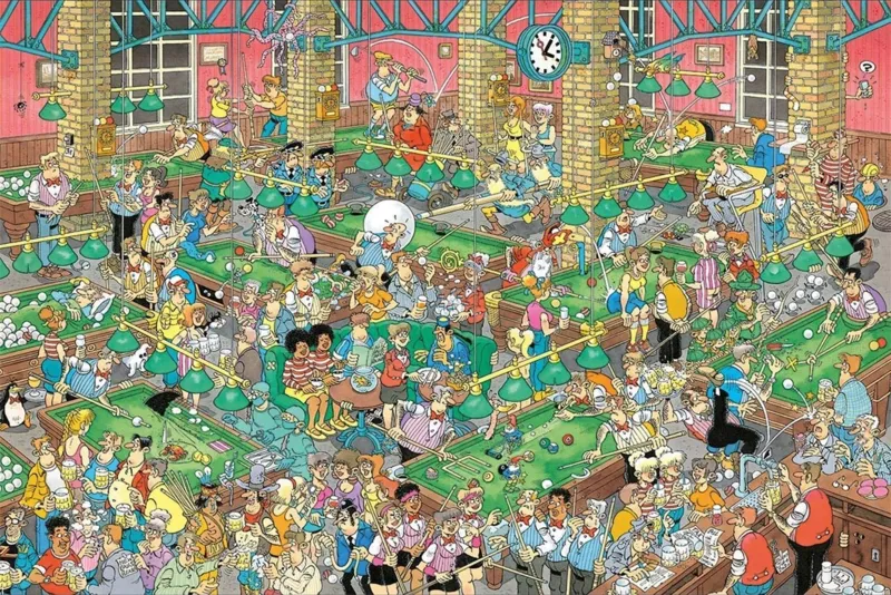 JAN VAN HAASTEREN - JOUONS AU BILLARD ! (1500 PIÈCES)