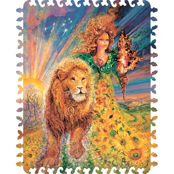 Puzzle en Bois - Signe du Zodiaque - Lion