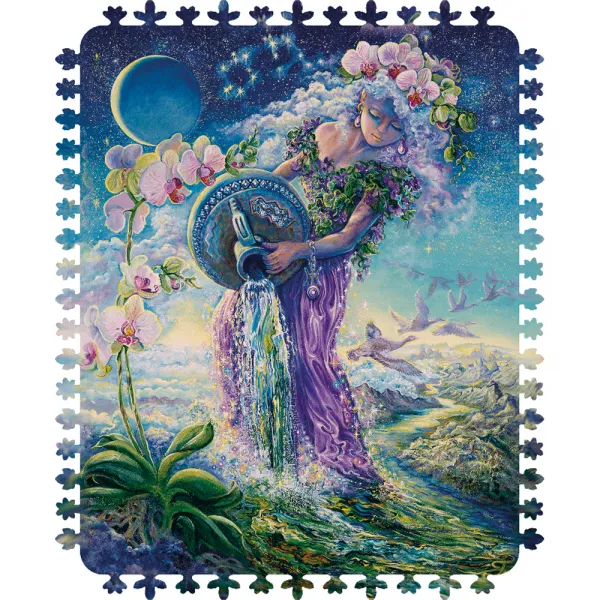 Puzzle en Bois - Signe du Zodiaque - Verseau