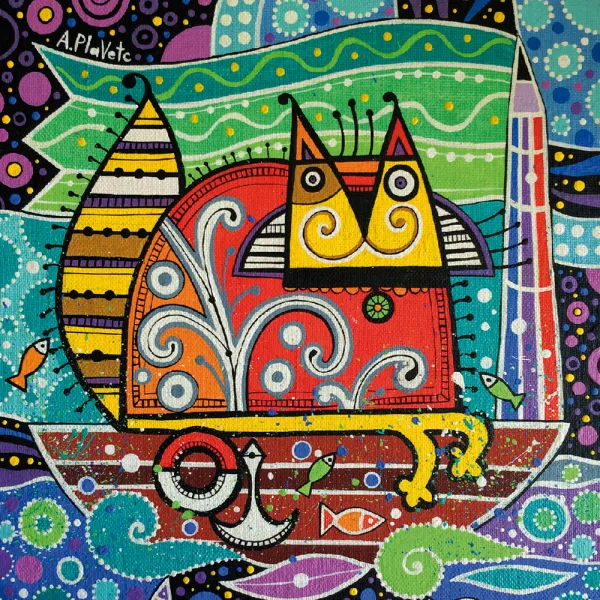 Puzzle en Bois - Chat sur la Mer