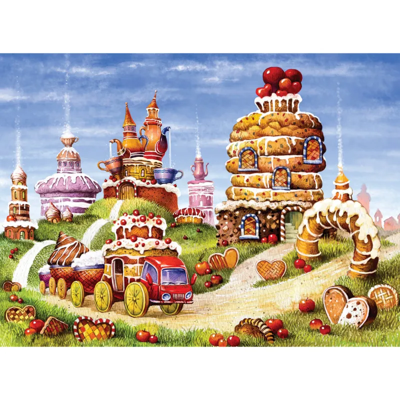 Puzzle en Bois - La Montagne aux Gâteaux