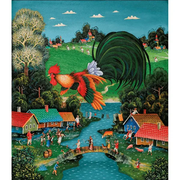 Puzzle en Bois - Bonjour