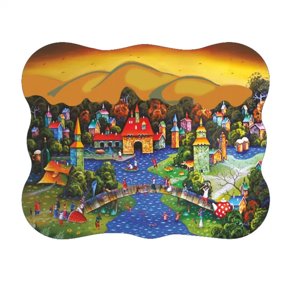 Puzzle en Bois - L'hiver Approche