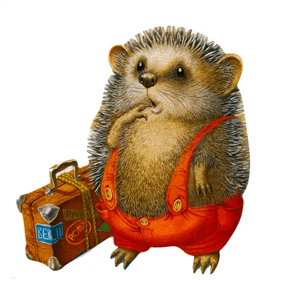 Puzzle en Bois - Le Hérisson Voyageur