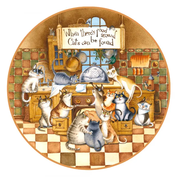 Puzzle en Bois - Chats Heureux