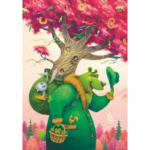 Puzzle en Bois - L'Ours Vert