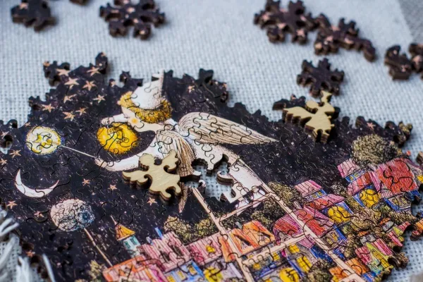 Puzzle en Bois - Ciel Etoilé