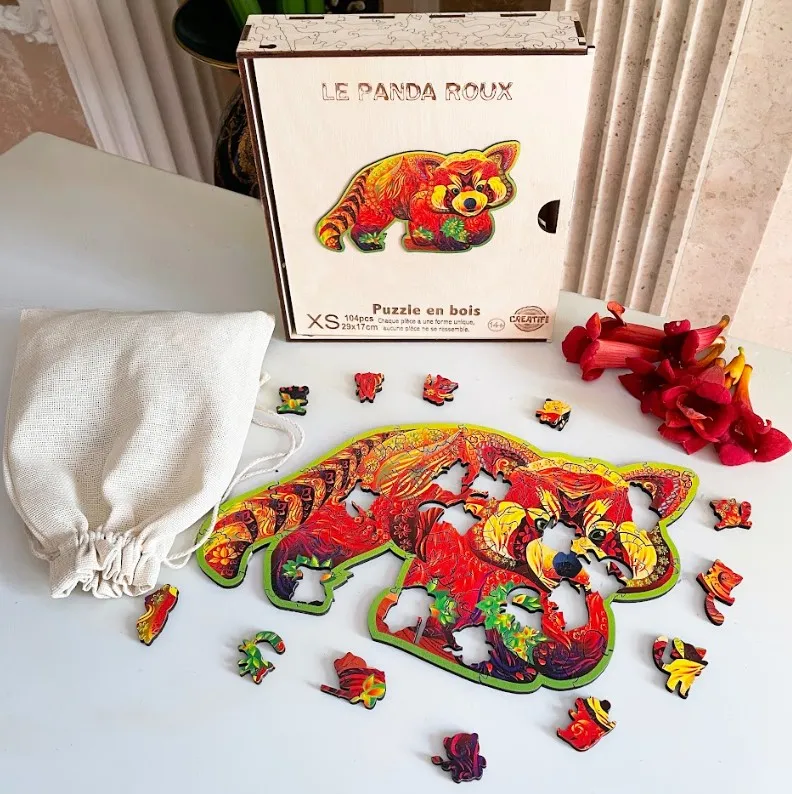 Puzzle en Bois - Panda Roux