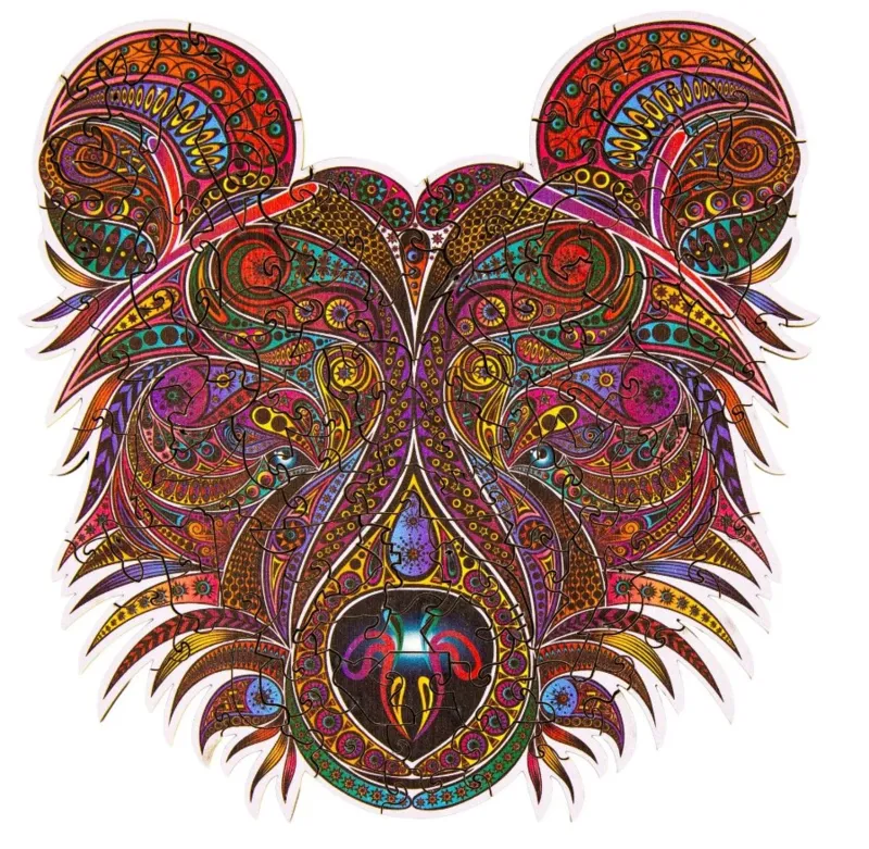 Puzzle en Bois - L'ours Gourmand