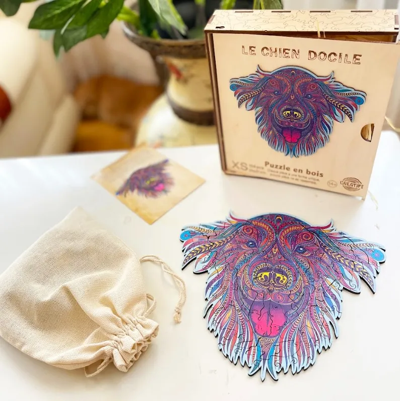 Puzzle en Bois - Chien Docile