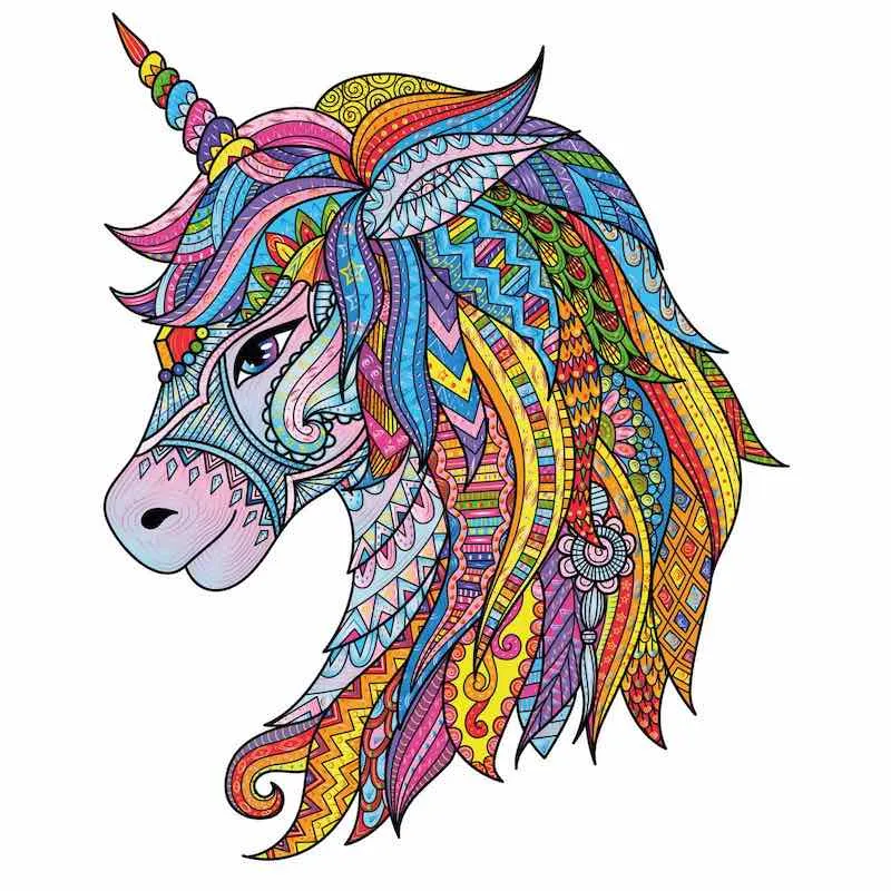 Puzzle en Bois - La Licorne Féérique