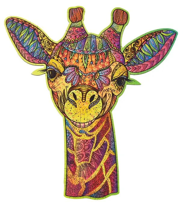Puzzle en Bois - L'Amusante Girafe