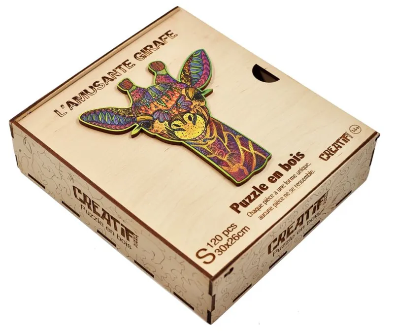 Puzzle en Bois - L'Amusante Girafe