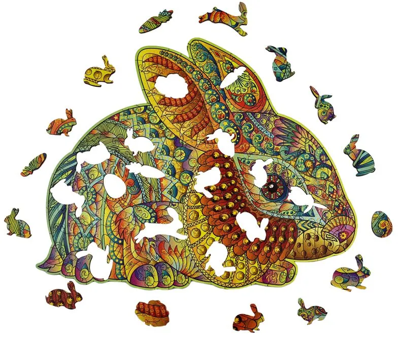 Holzpuzzle - Das Süße Kaninchen