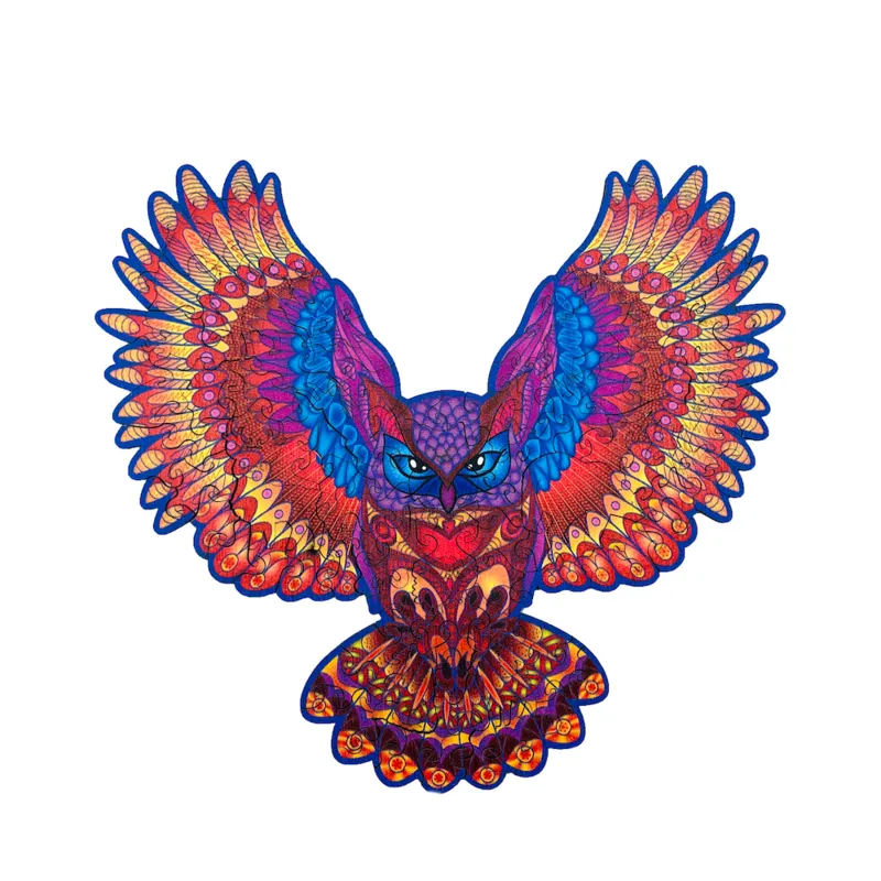 Puzzle en Bois - La Chouette Somptueuse