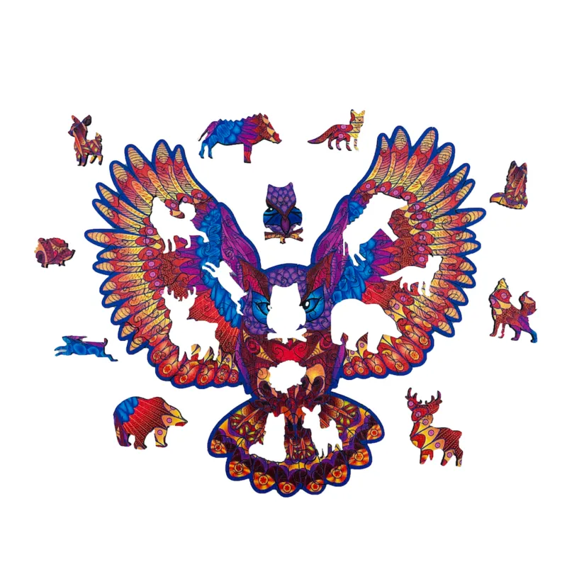 Puzzle en Bois - La Chouette Somptueuse