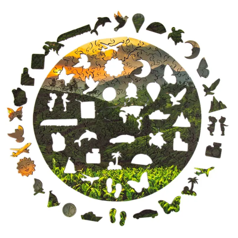 Puzzle en Bois - Le Champ de Thé