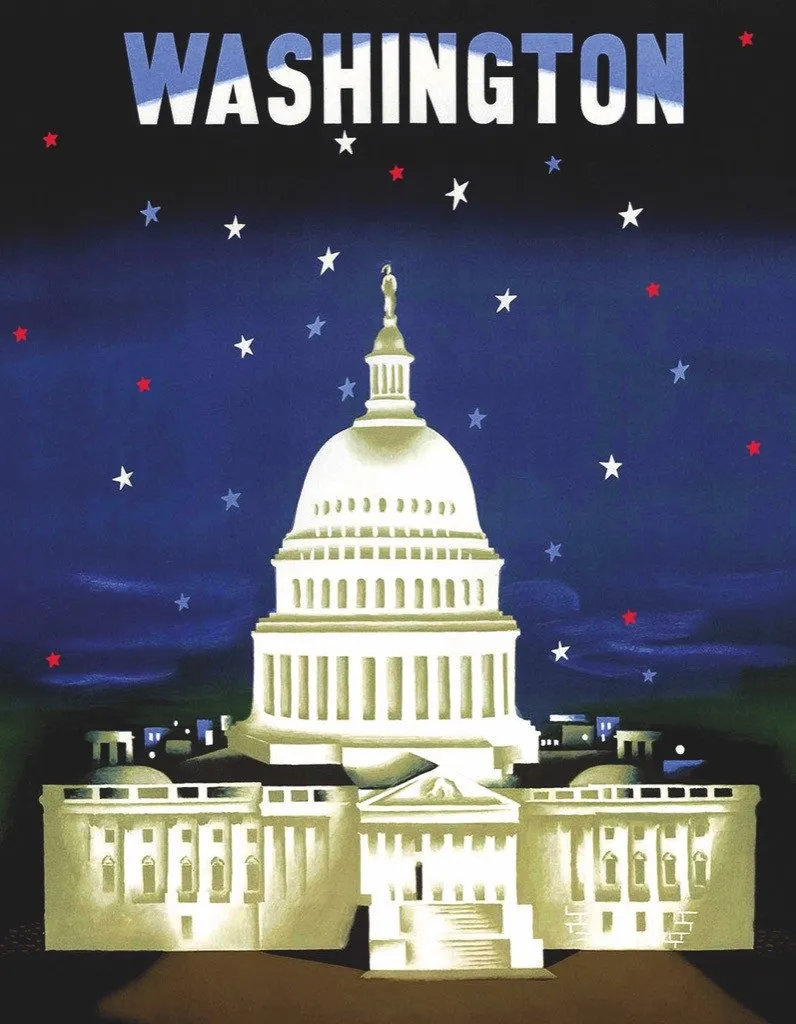 The Capitol - American Airlines Poster Mini