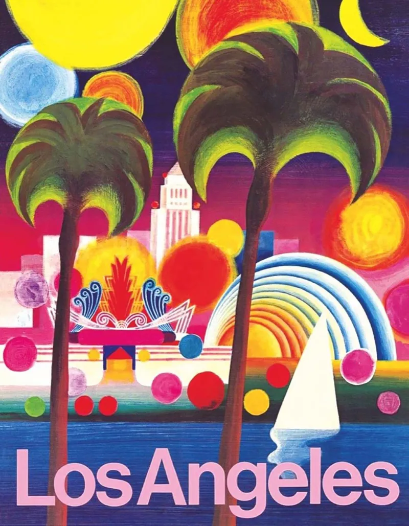Los Angeles - American Airlines Poster Mini