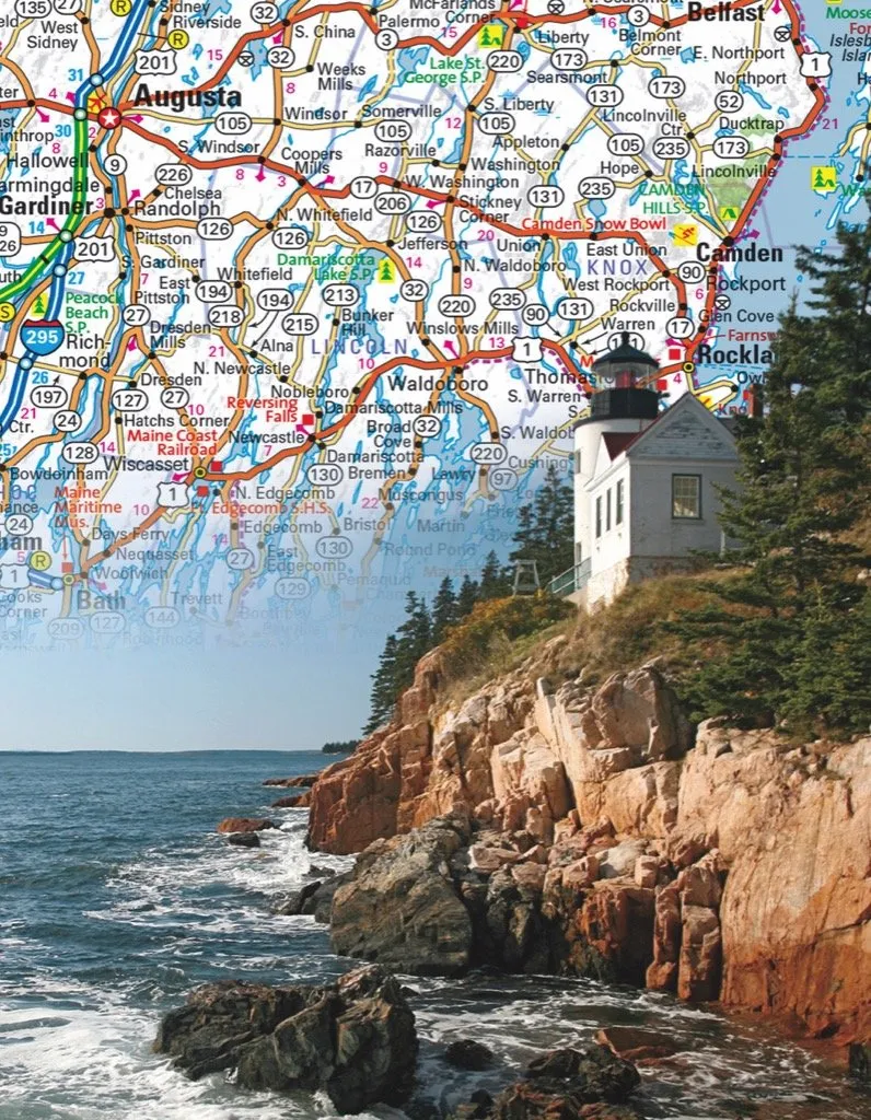 Maine State Map Mini