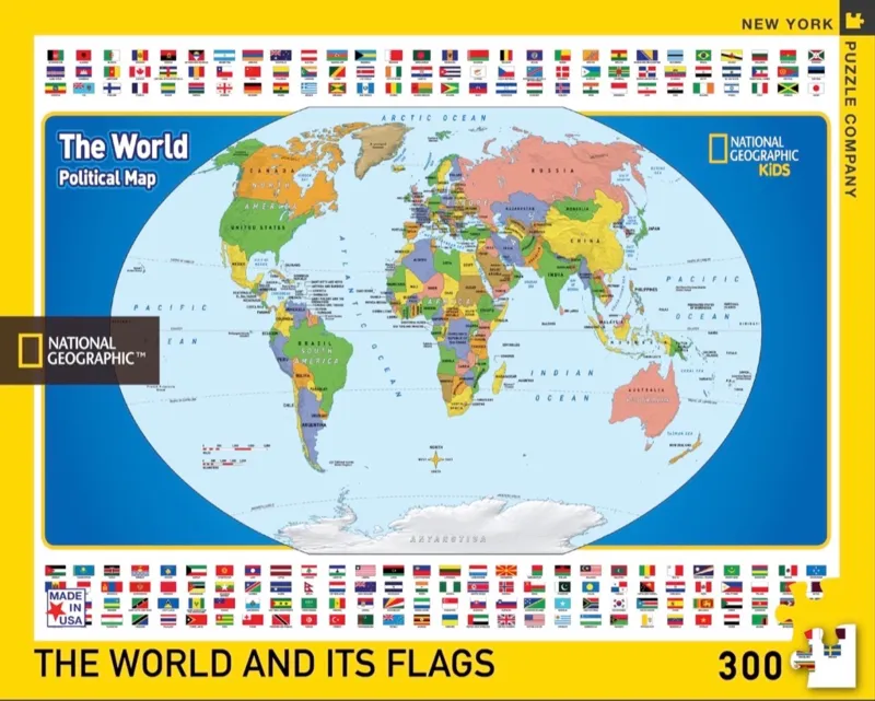 Pièces XXL - National Geographic - The World Kids Map