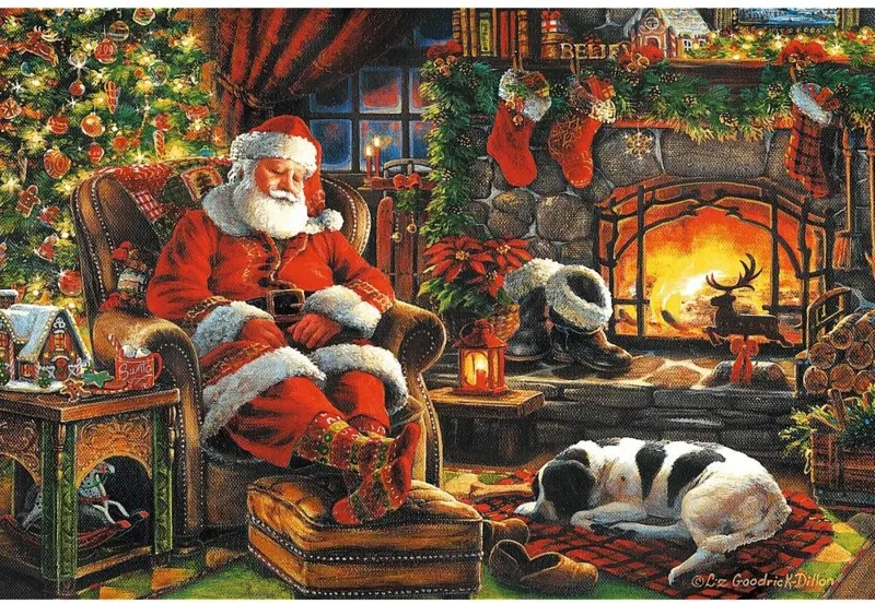 Puzzle en Bois - Soirée de Noël