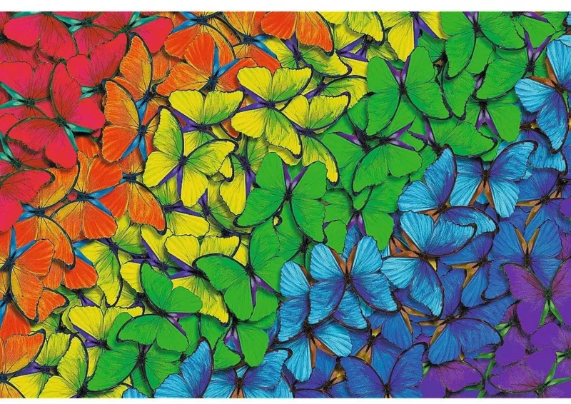 Puzzle en Bois - Rainbow Butterflies