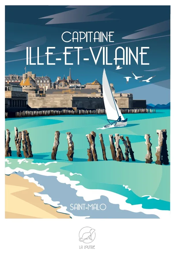 Puzzle Mini 96 Pièces - Capitaine ILLE-ET-VILAINE - Saint-Malo