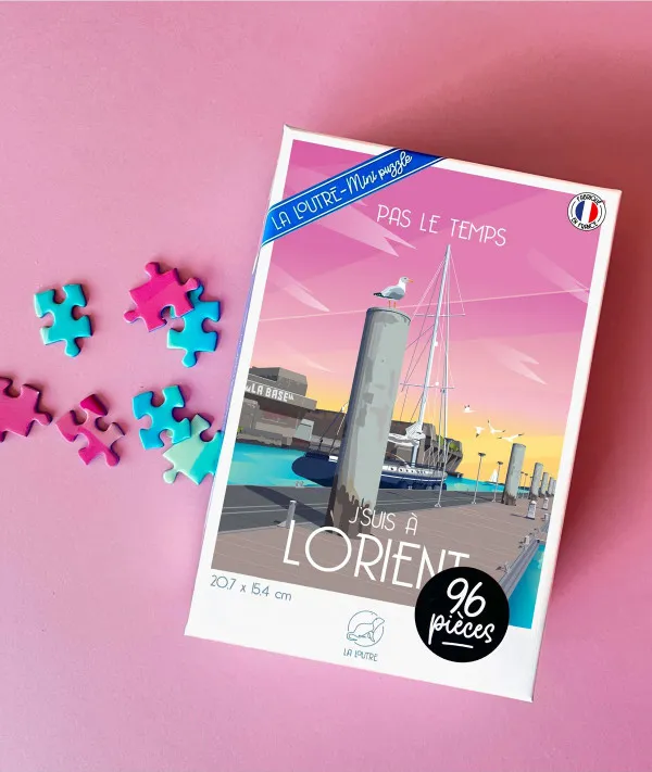 Puzzle Mini 96 Pièces - Pas le Temps, J'suis à LORIENT