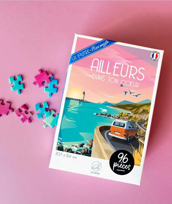 Puzzle Mini 96 Pièces - AILLEURS dans ton Coeur