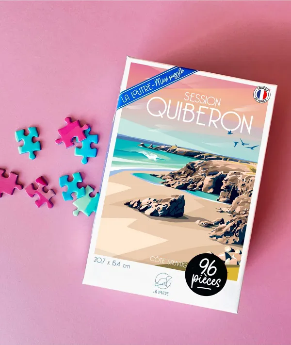 Puzzle Mini 96 Pièces - Session QUIBERON - Côte Sauvage