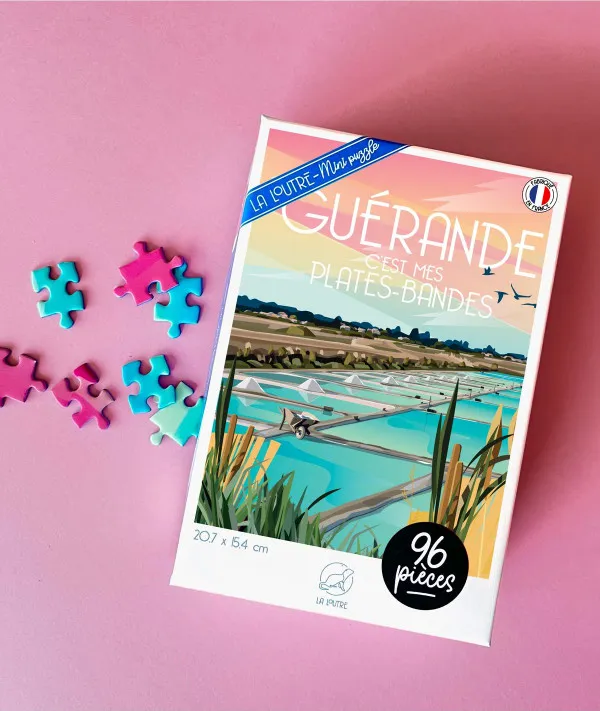 Puzzle Mini 96 Pièces - GUERANDE c'est mes Plates-Bandes