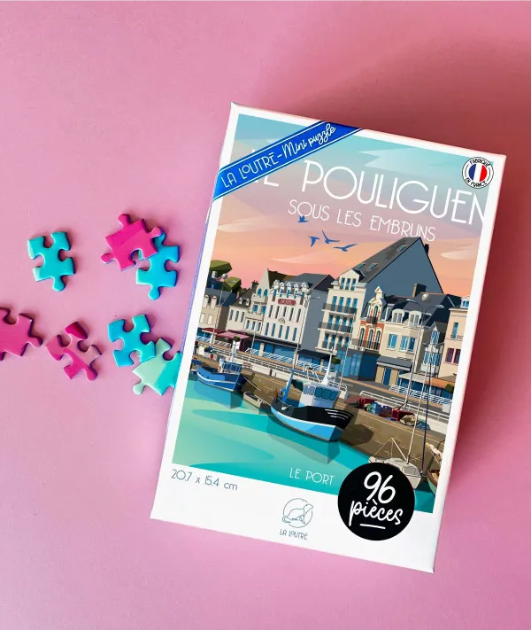 Puzzle Mini 96 Pièces - Le POULIGUEN Sous les Embruns - Le Port