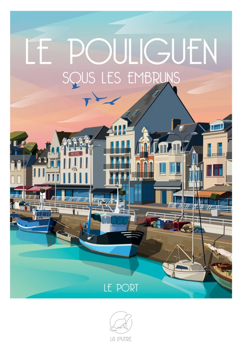 Puzzle Mini 96 Pièces - Le POULIGUEN Sous les Embruns - Le Port