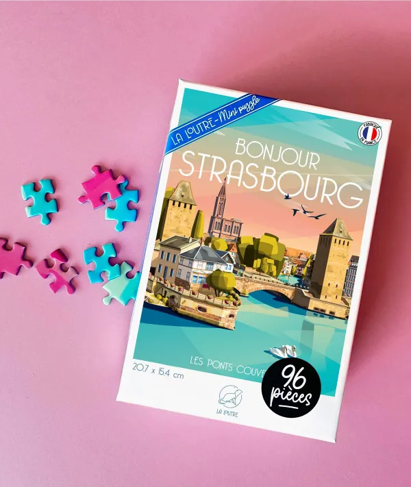 Mini Puzzle - Strasbourg Les Ponts Couverts