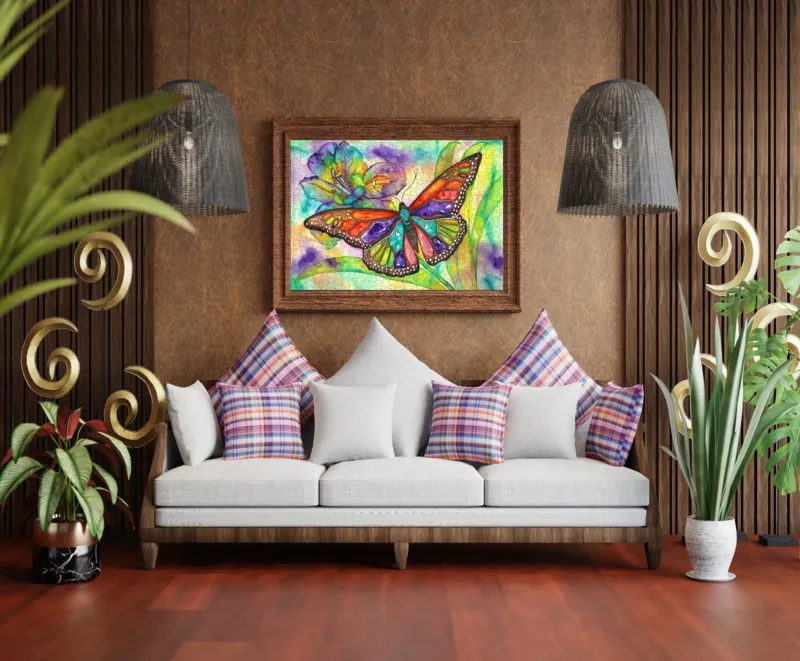 Bunter Schmetterling