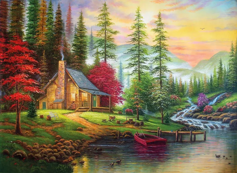 Chalet dans la Forêt