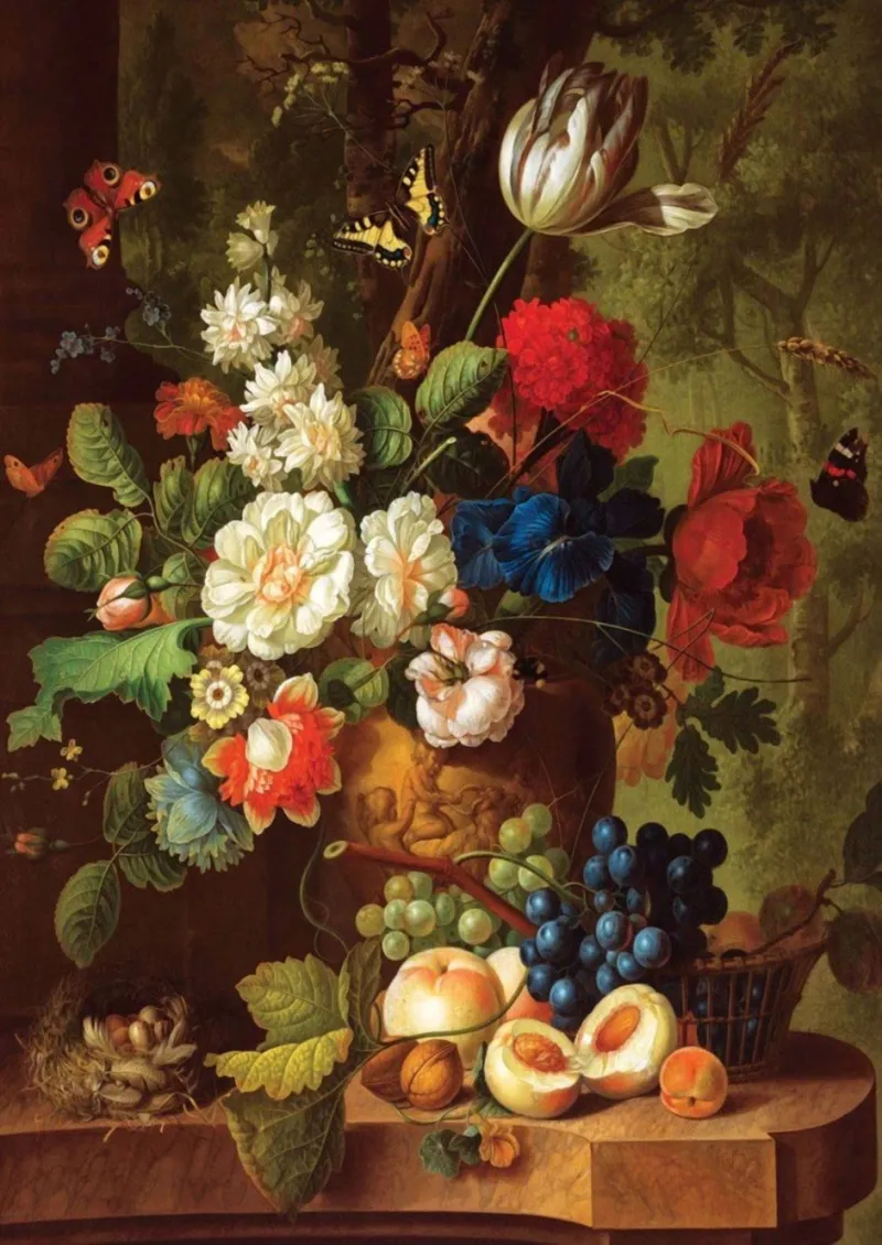 Fleurs et Fruits Nature Morte