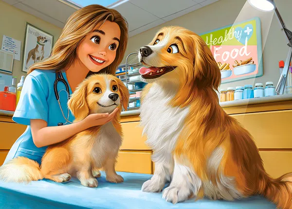 Dogs at the Vet