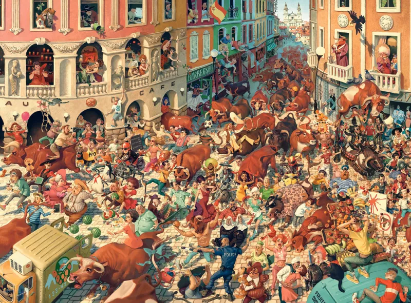 Art Collection - Course de Taureaux à Pampeluna