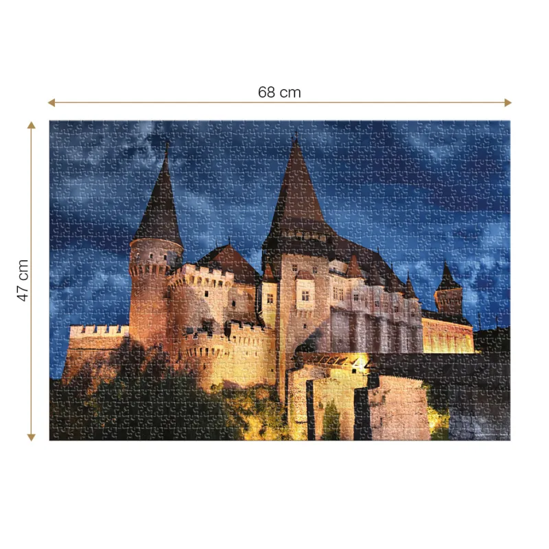 Château de Corvinilor Hunedoara la Nuit