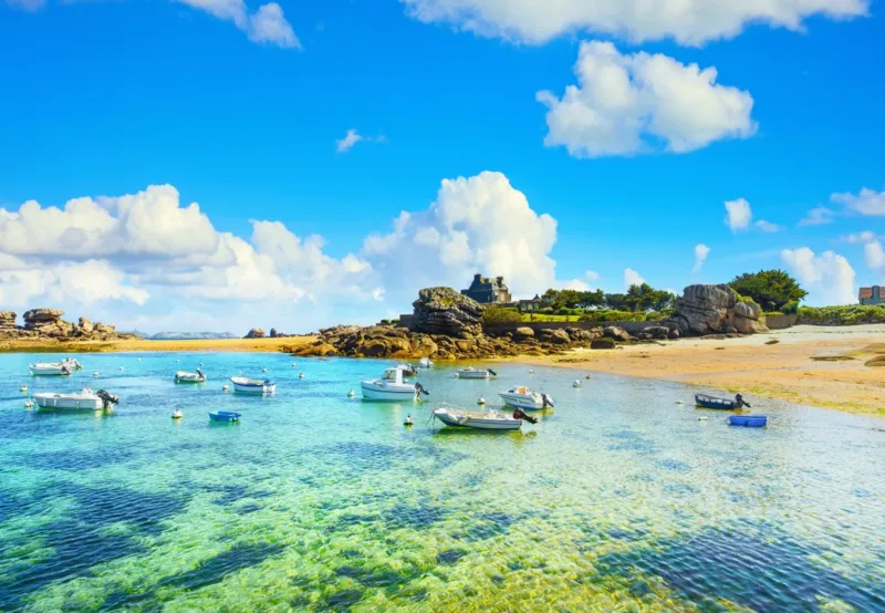 Plage Trégastel, Bretagne
