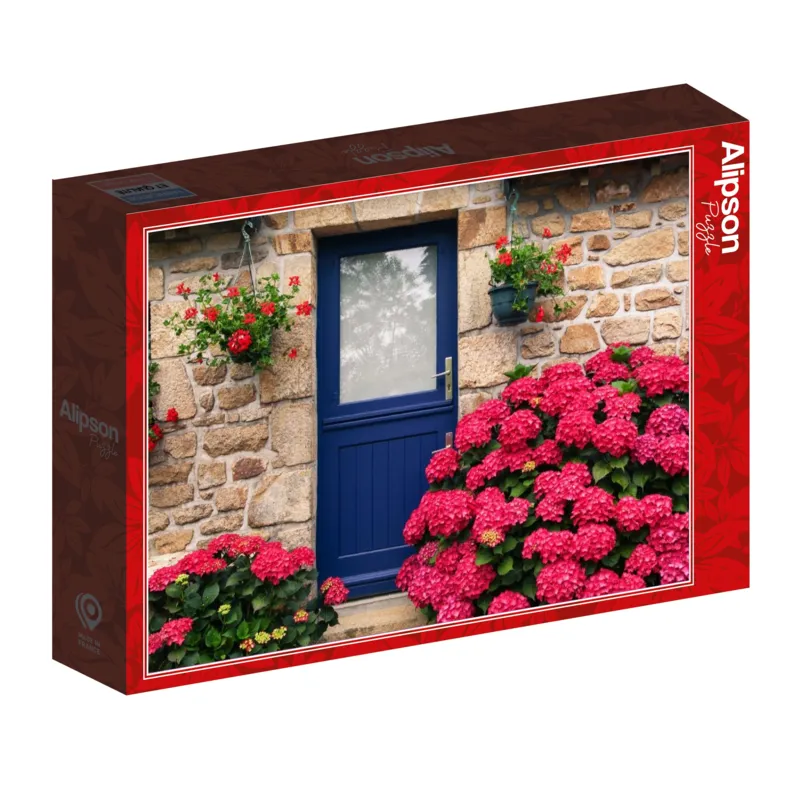 Maison bretonne et fleurs