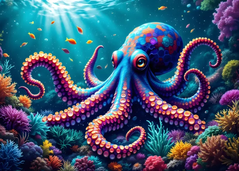 Pieuvre des Fonds Marins