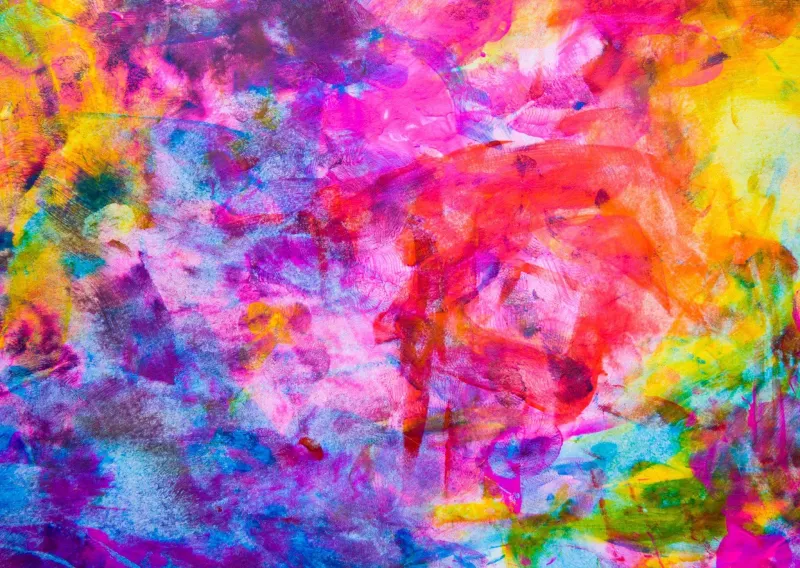 Colourful Abstract Oil Painting