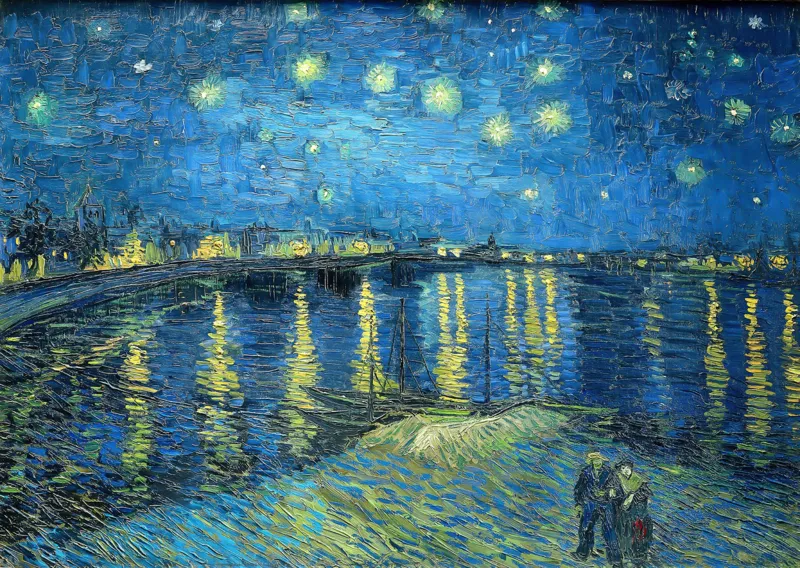 Vincent Van Gogh : Nuit Étoilée sur le Rhône
