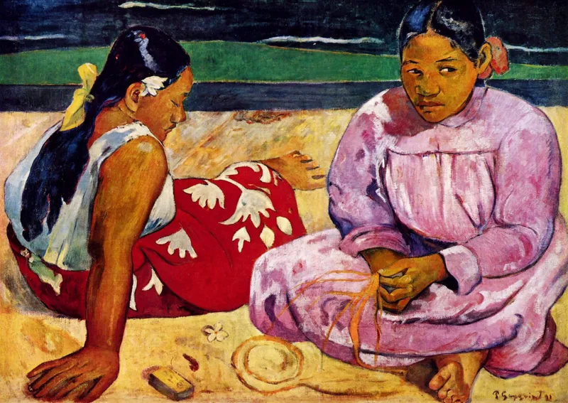 Paul Gauguin : Tahitiennes sur la plage