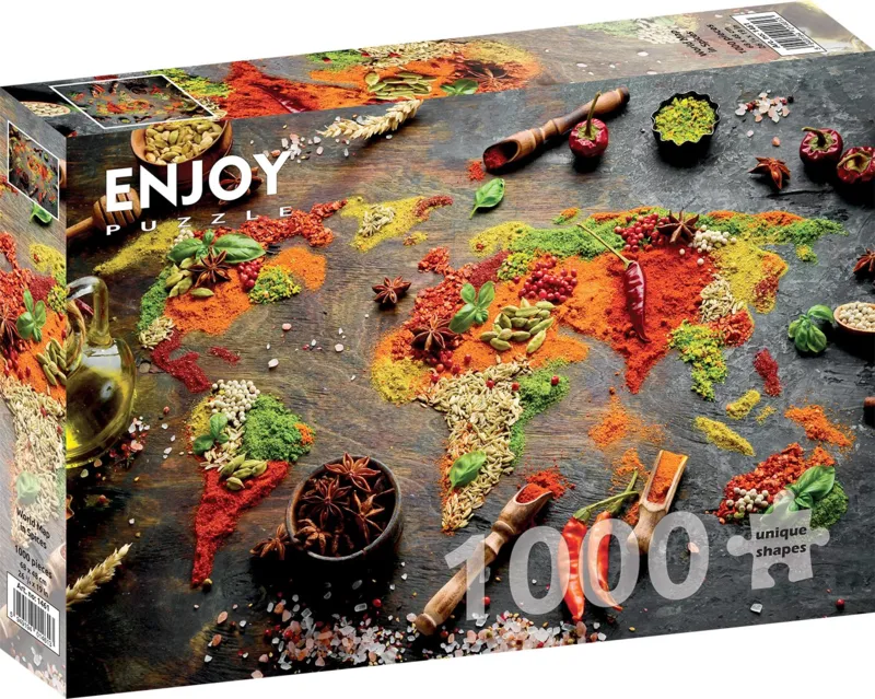 Carte du Monde en Epices