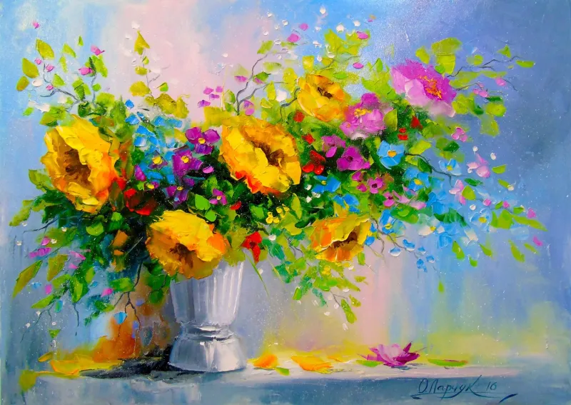 Bouquet au Fleurs Jaunes