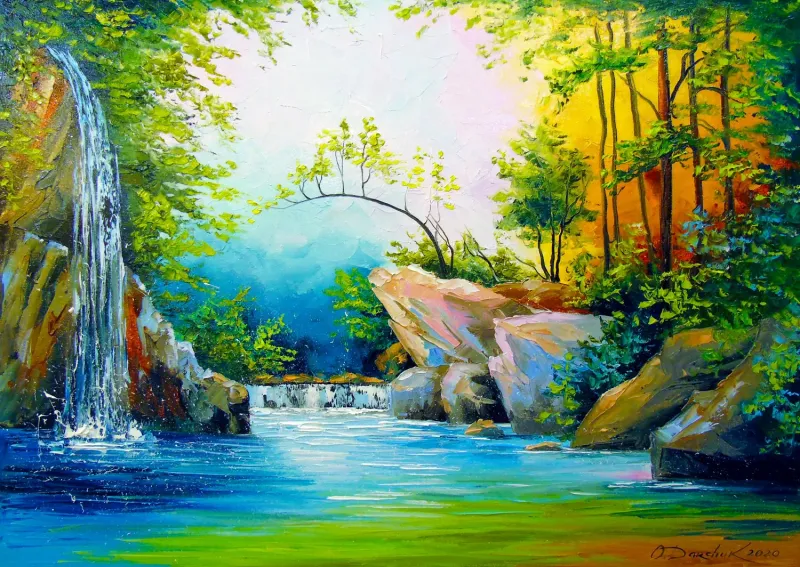 Dans les Bois à côté de la Cascade